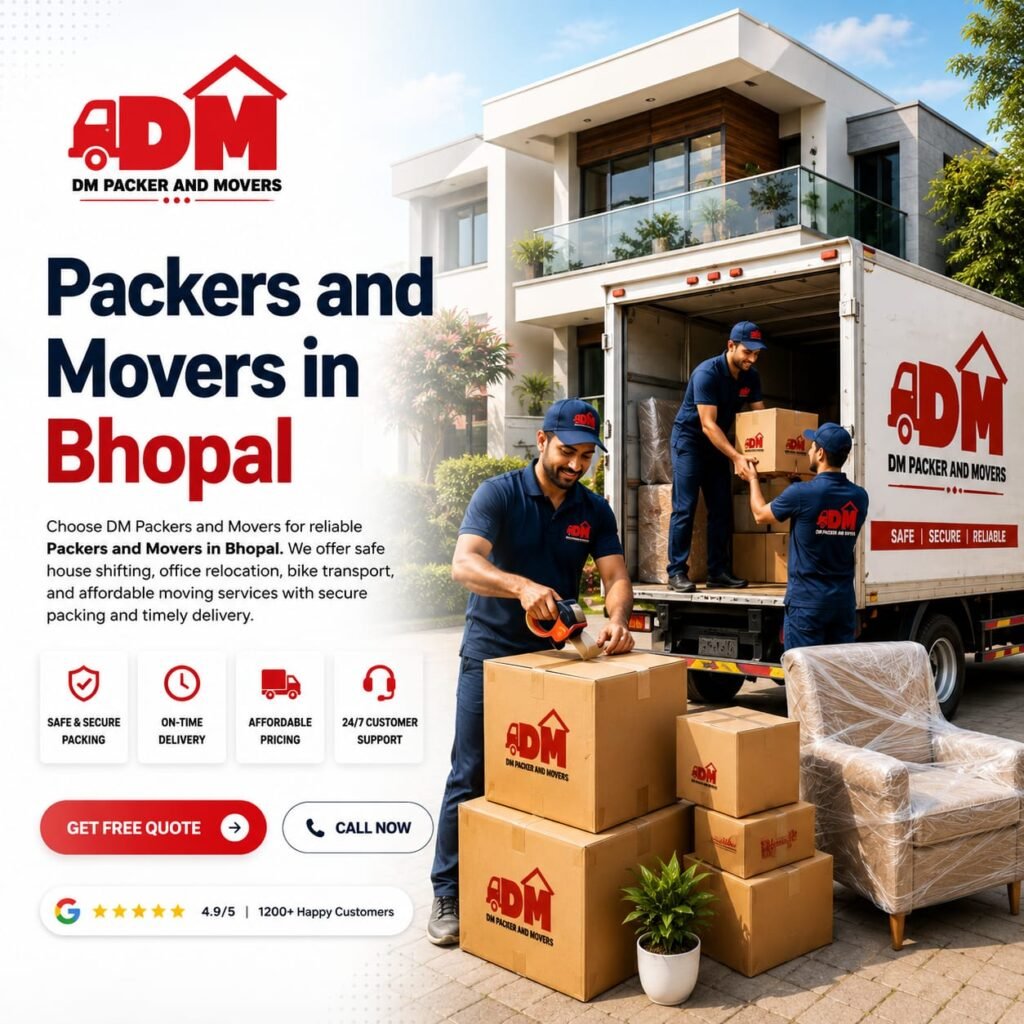 Packers and Movers in Bhopal I DM Packers and Movers